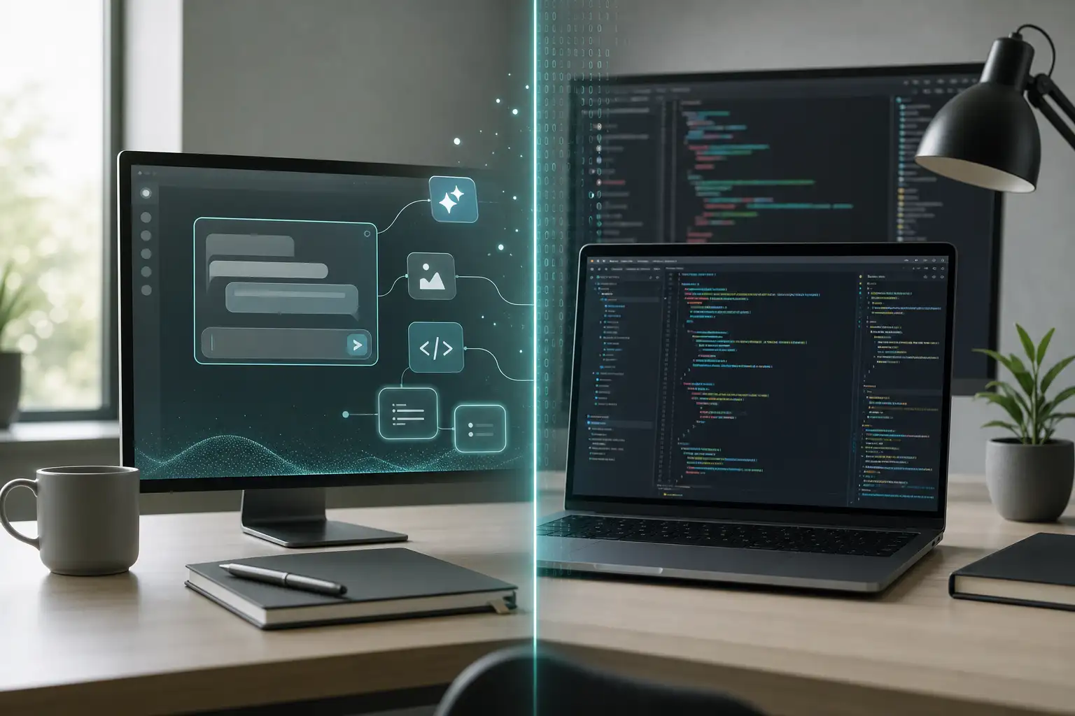 وایب کدینگ چیست؟ راهنمای کامل ساخت نرمافزار با هوش مصنوعی 3 Difference between Vibe Coding and traditional programming