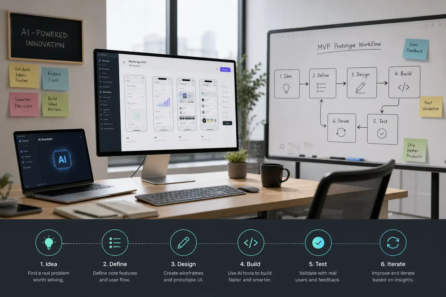 Steps to Build an MVP Prototype with AI