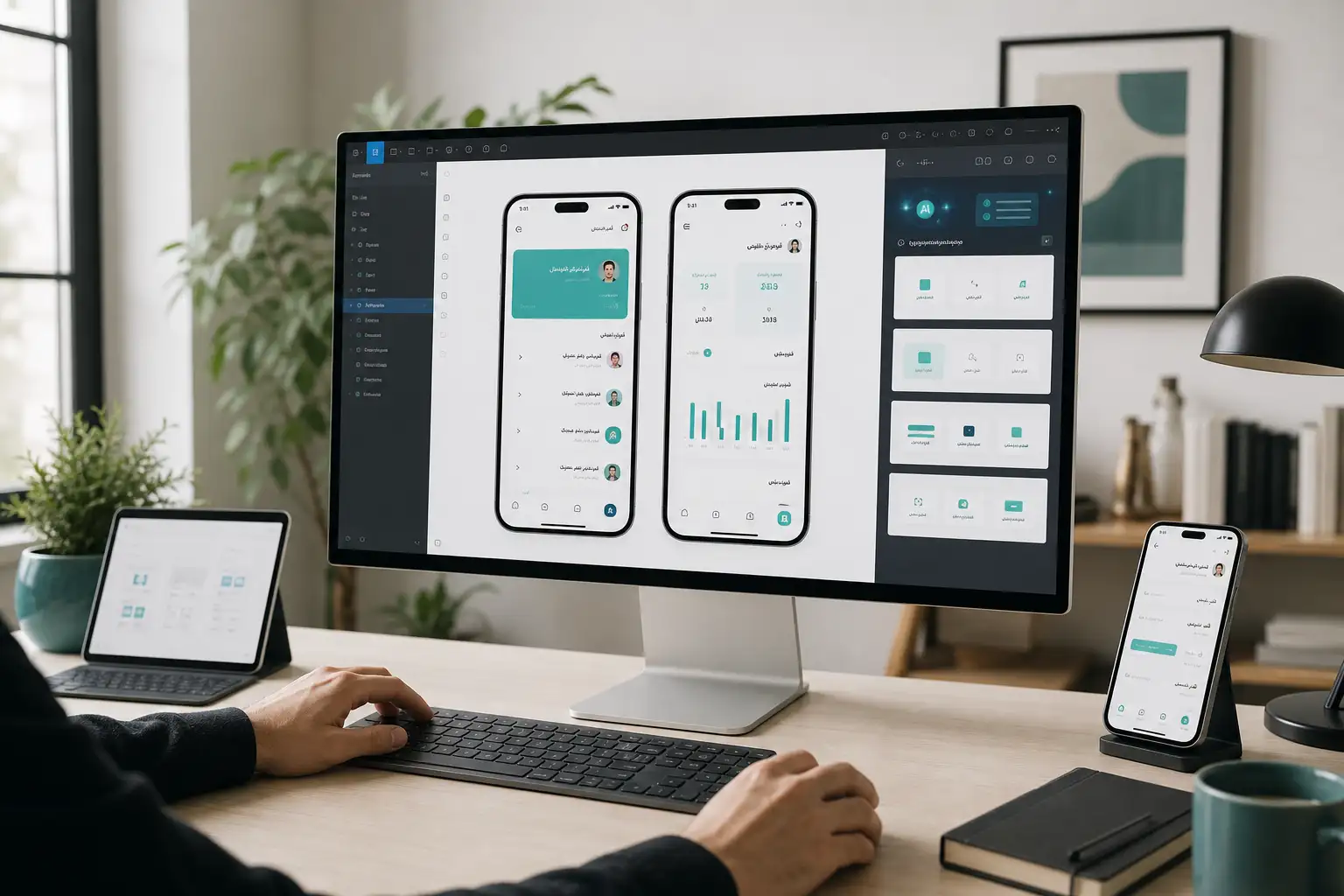 ساخت اپلیکیشن با هوش مصنوعی؛ از ایده تا نسخه قابل تست 4 Building the UI (User Interface): From design to implementation with AI